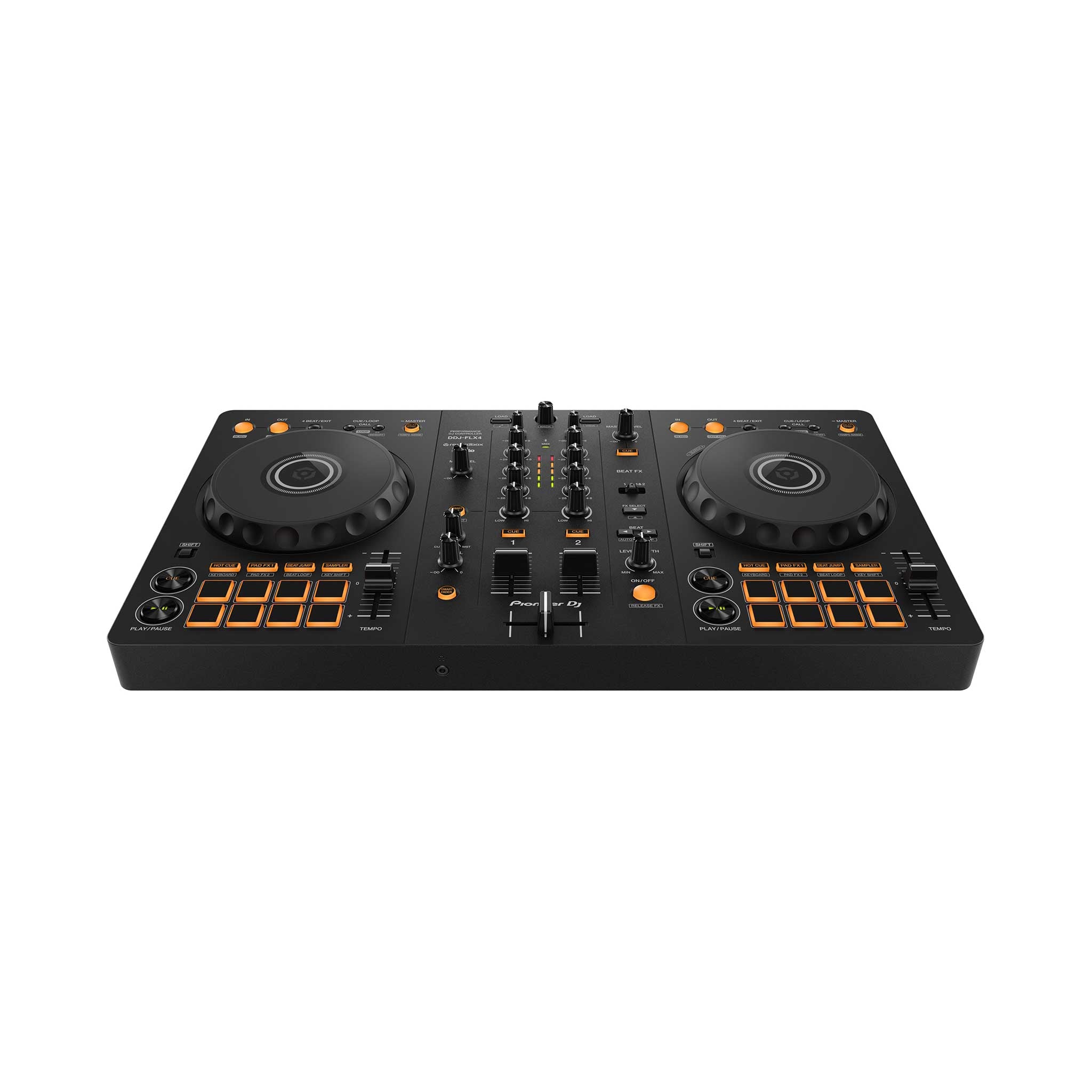 Alphatheta DJ Controller DDJ-FLX4 front angle