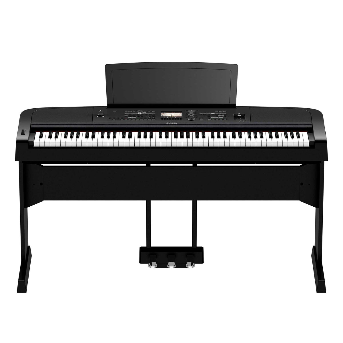 Yamaha DGX670 Schwarz Set mit L300 LP1 Front