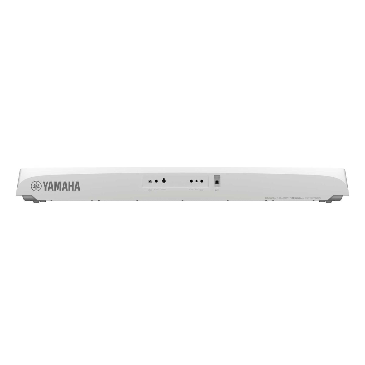 Yamaha DGX670WH Portable Grand weiss rückseite