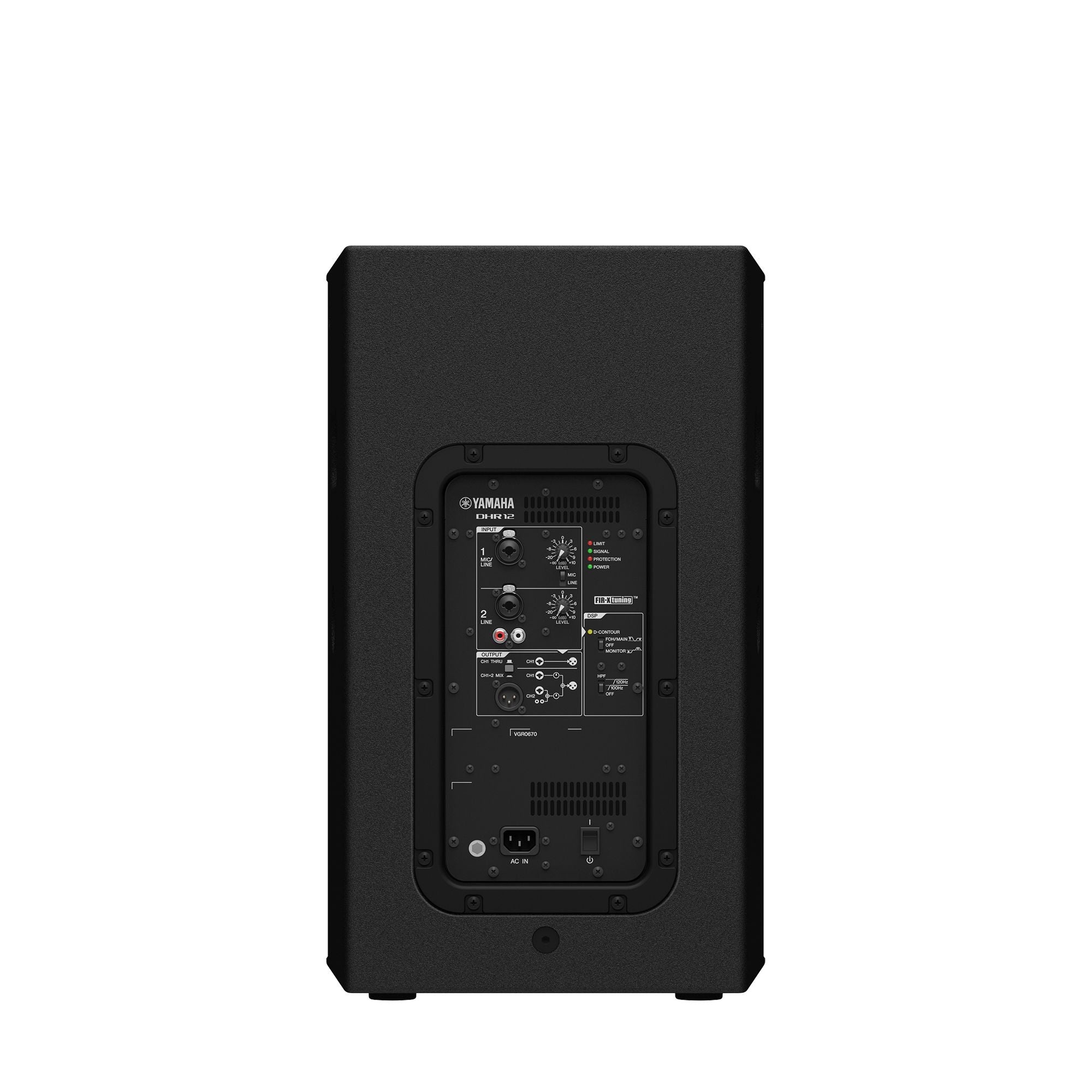 Yamaha DHR12 Aktivlautsprecher rückseite