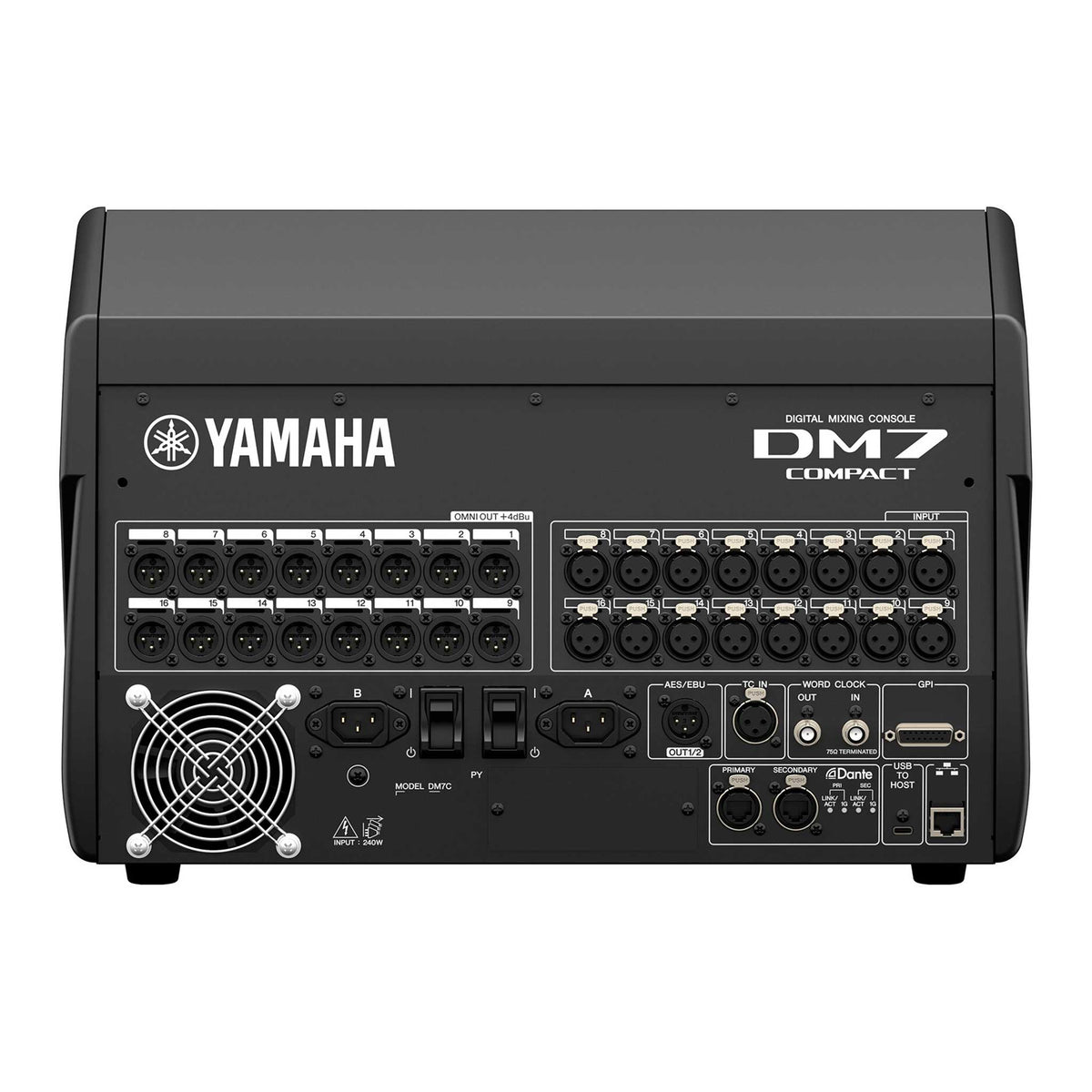Yamaha DM7C Compact Digitalmixer rear