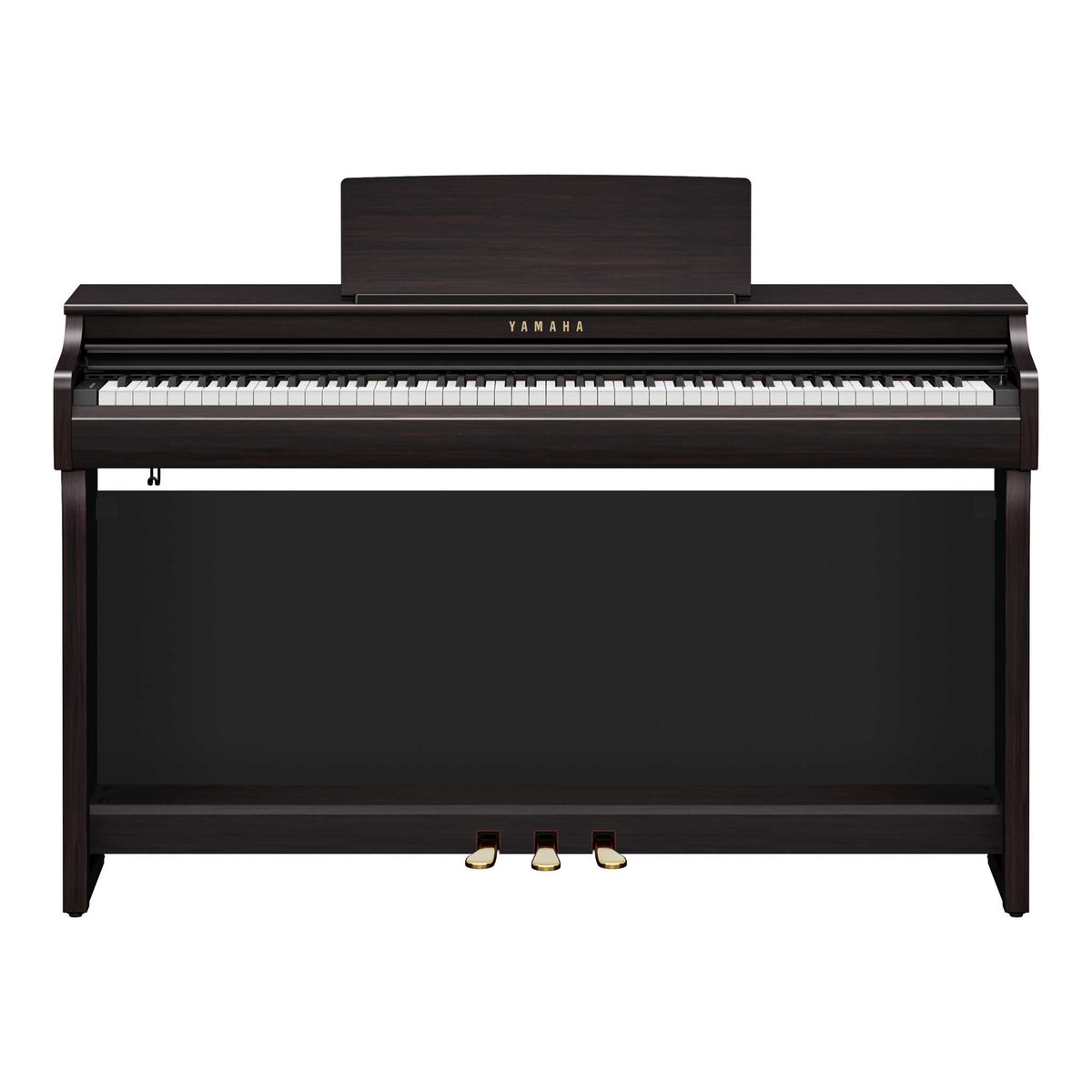 Digitalpiano Yamaha Clavinova CLP825R Rosenholz vorderansicht tasten und pedale