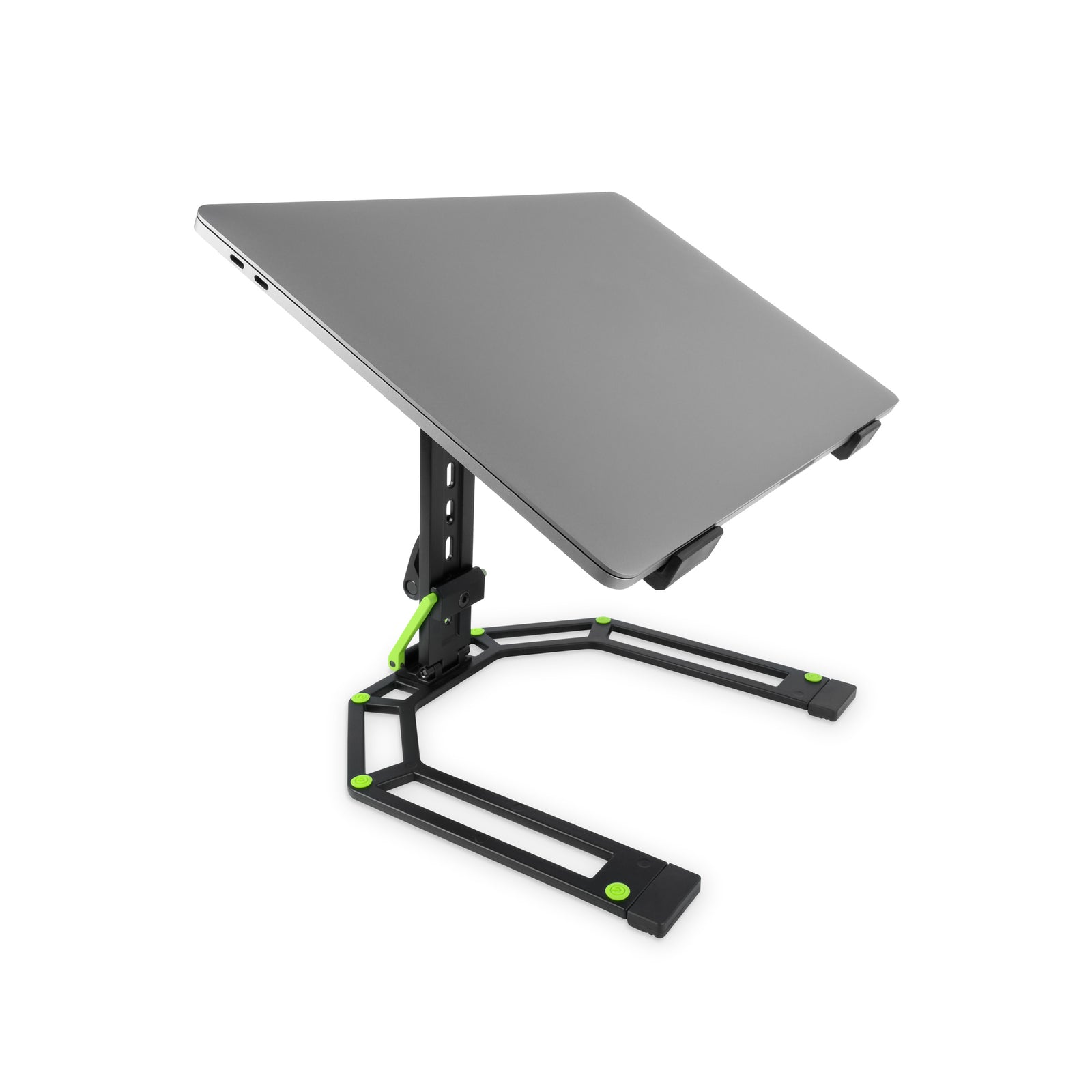 Gravity Laptoptständer mit Laptop Seite
