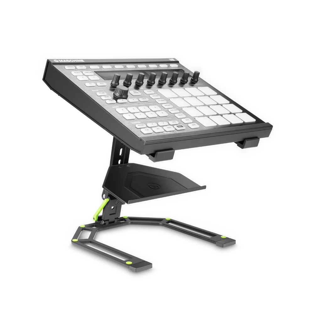 Gravity Laptopständer Schwarz mit Ablage mit Mixer