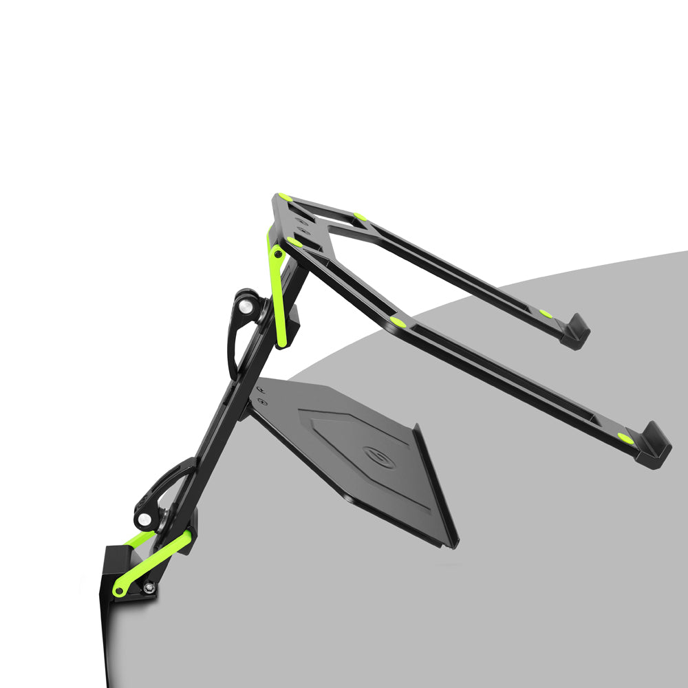 Gravity Laptopständer Schwarz mit Ablage geneigt