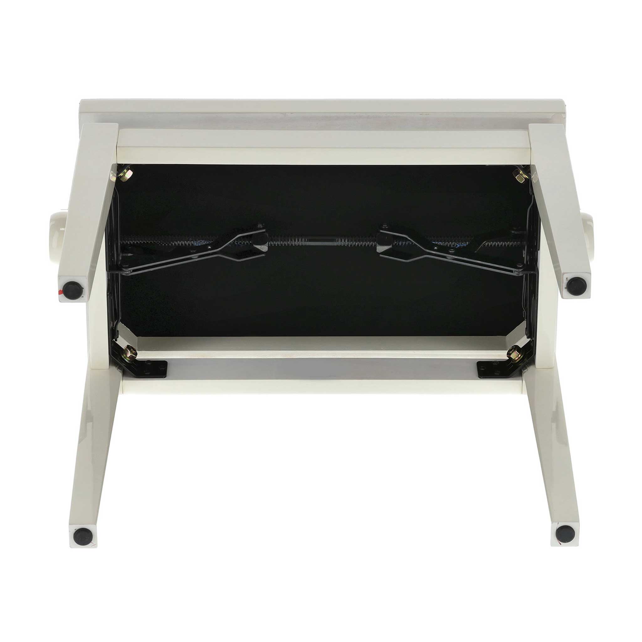 Gewa Pianobank Elfenbein Optik mit beigem Sitzpolster unten