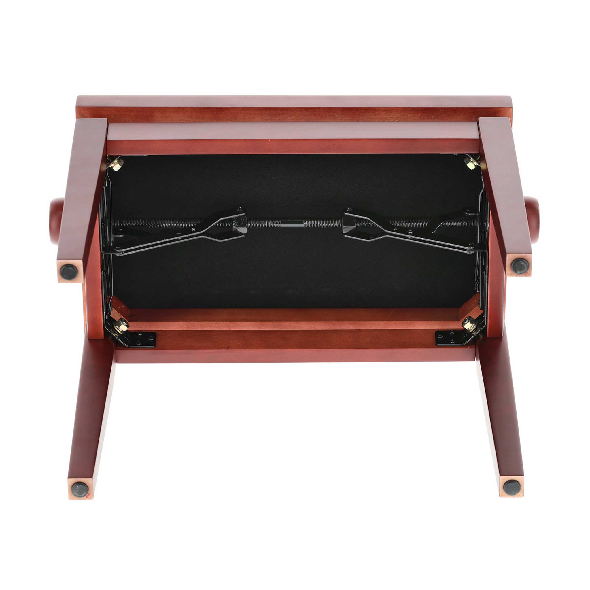 Gewa Pianobank mahagoni matt braun von unten 