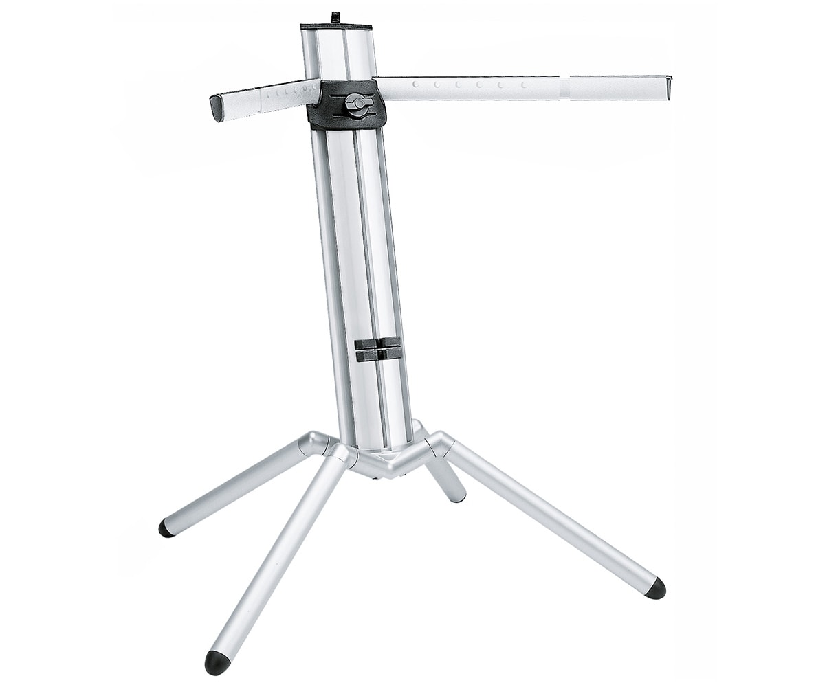 Keyboardständer Baby Spider PRO alu eloxiert Silber aufgebaut