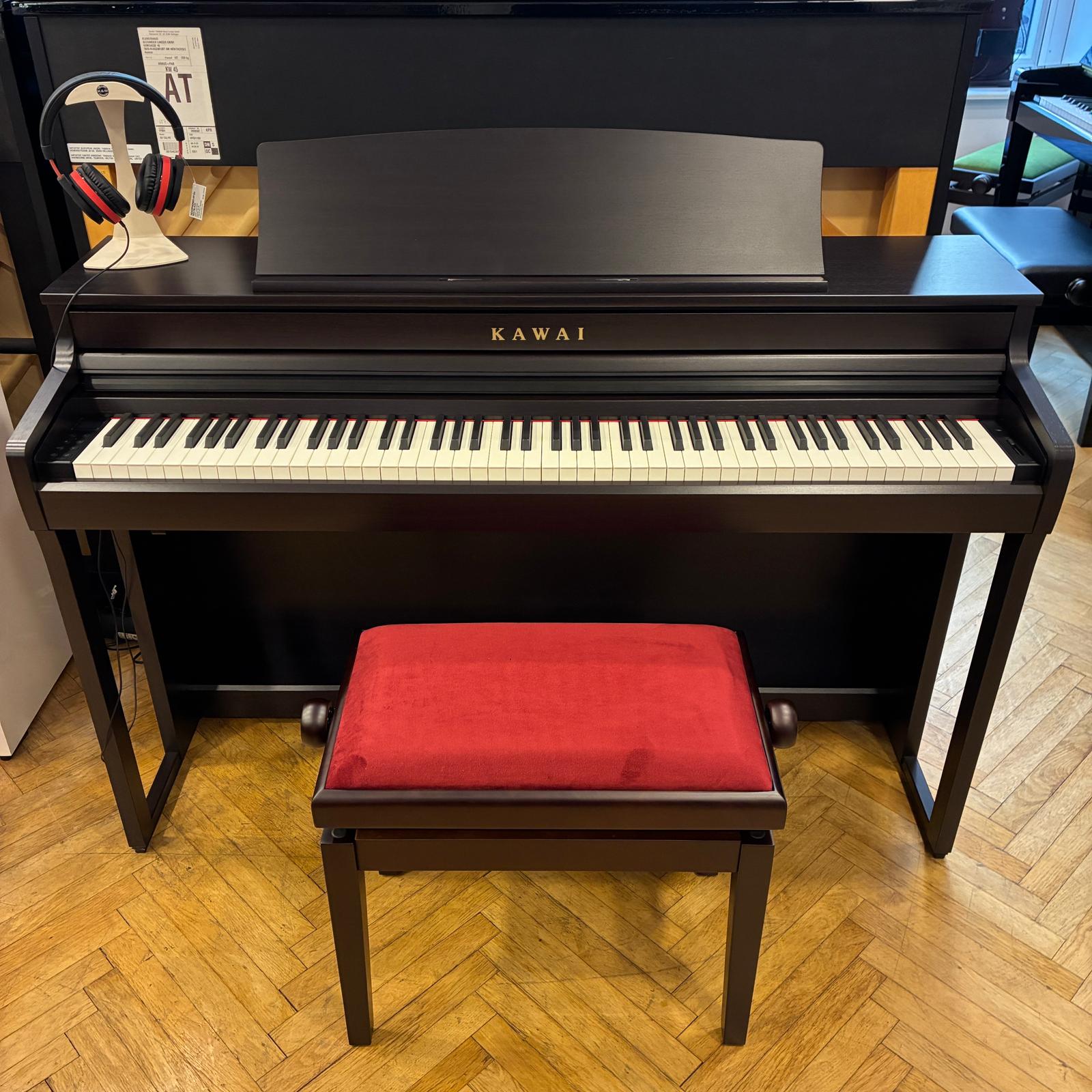 Kawai CA401 Digitalpiano Ausstellungsstück in Rosenholz mit Hocker und Kopfhörer