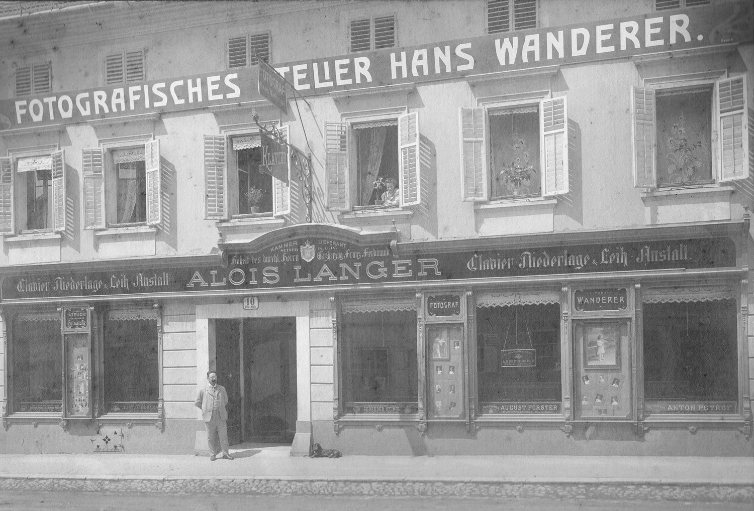 Klavierhaus Langer Damals im Jahr 1800