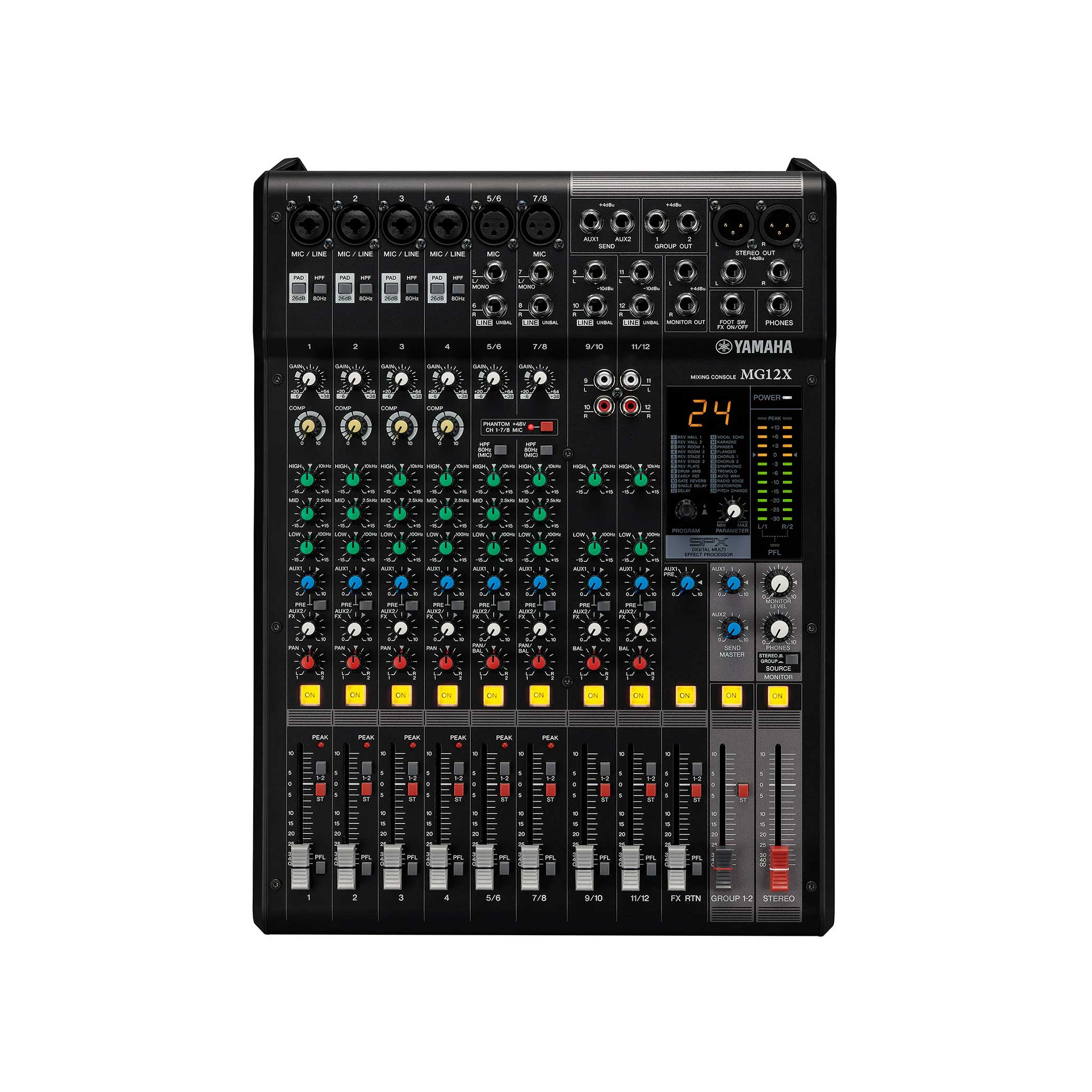 Yamaha MG12X Analog Mischpult top