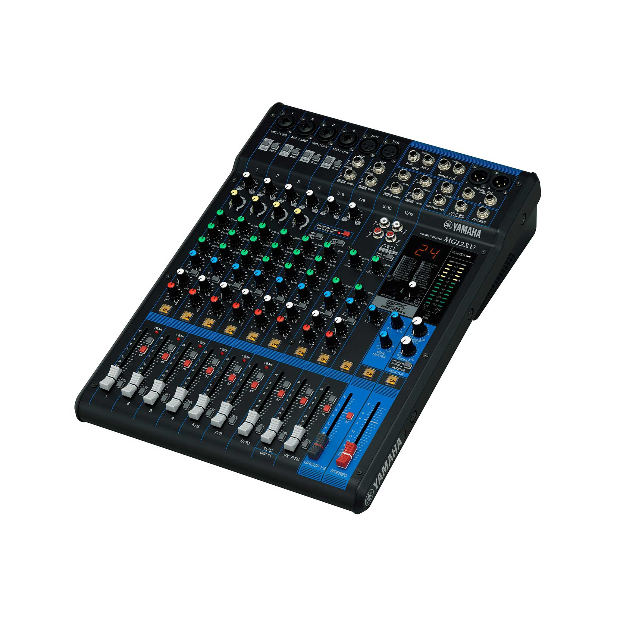 Yamaha Mischpult MG20XU  angewinkelt