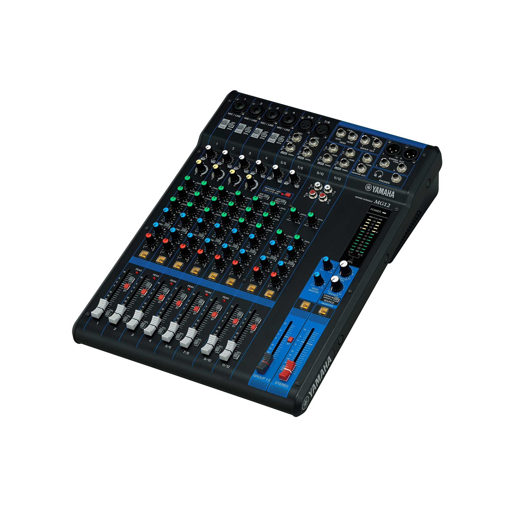 Yamaha MG12 Analog Mixer front gedreht