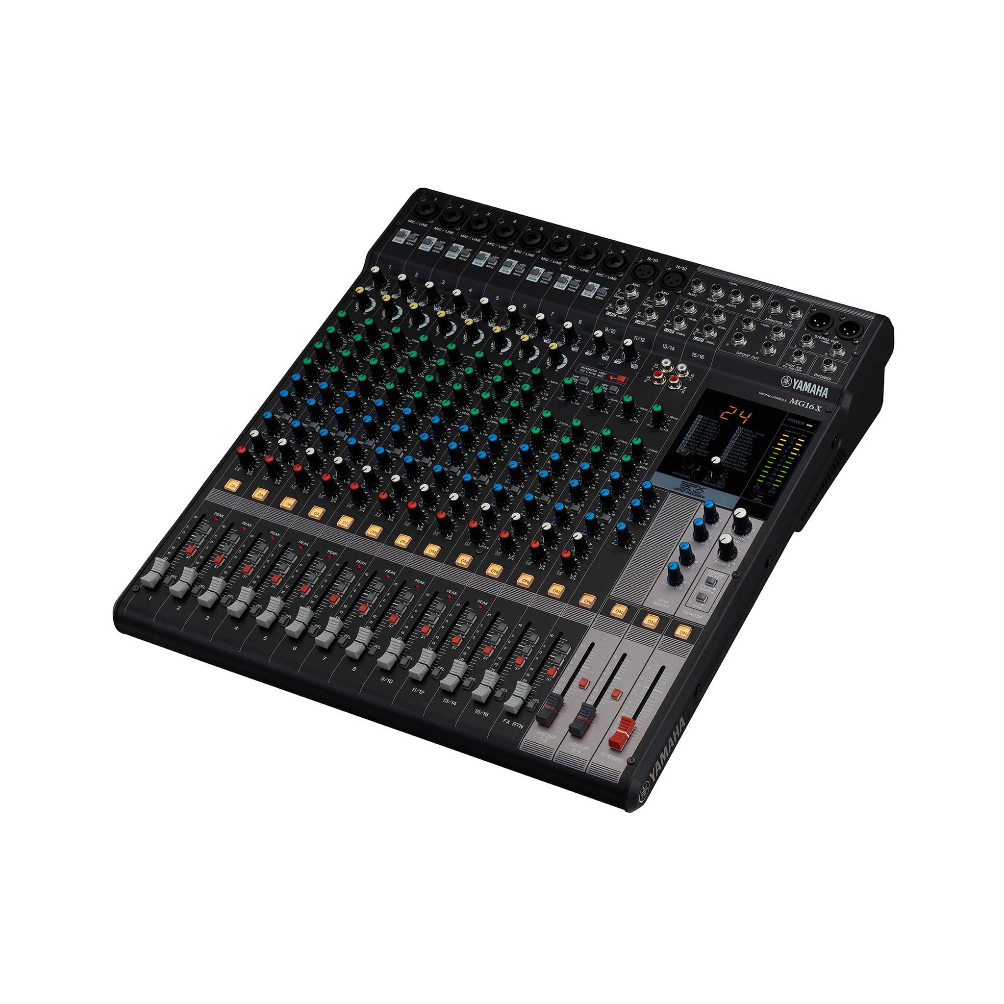 Yamaha MG16X Mischpult top angle