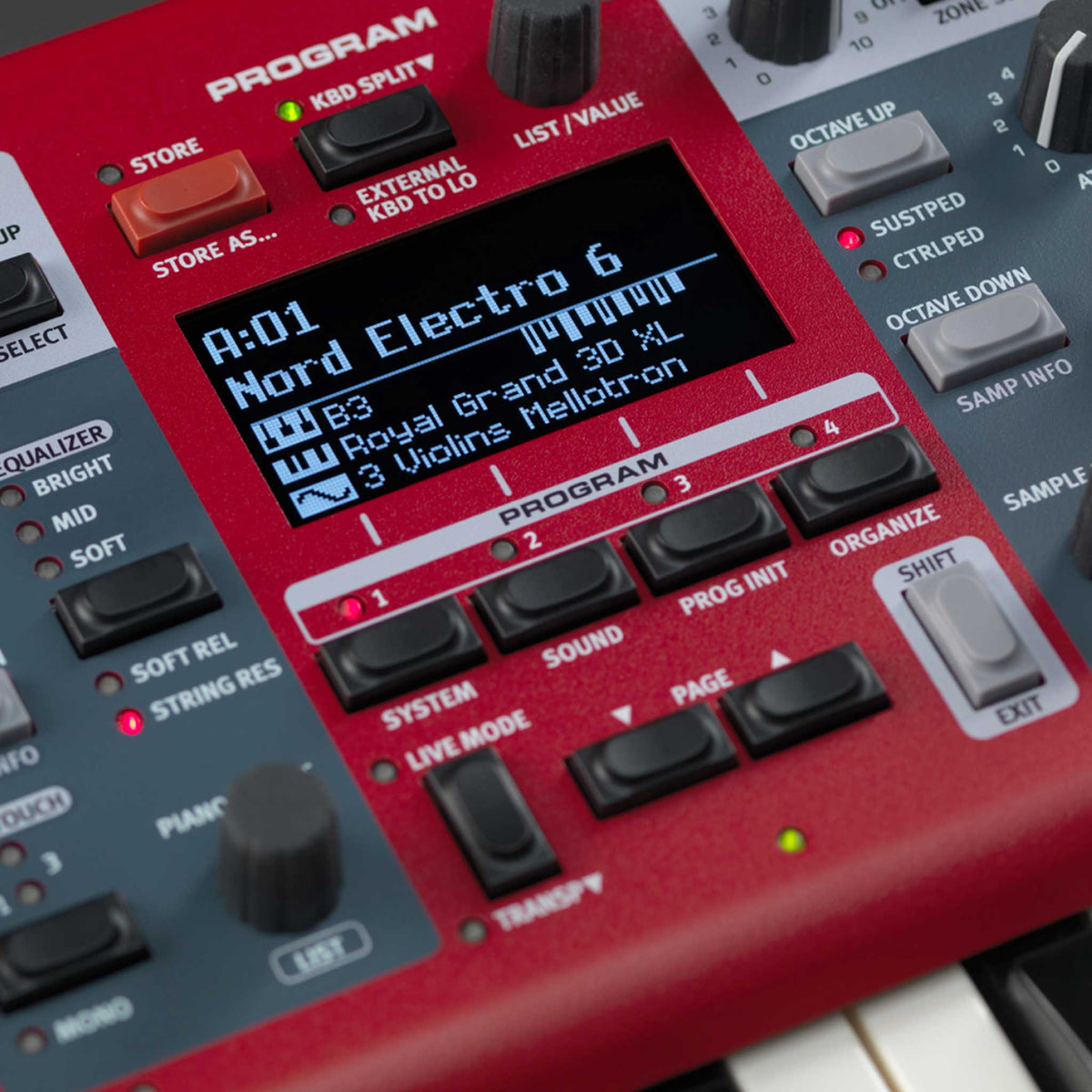 Nord Electro 6D 61 Display detail