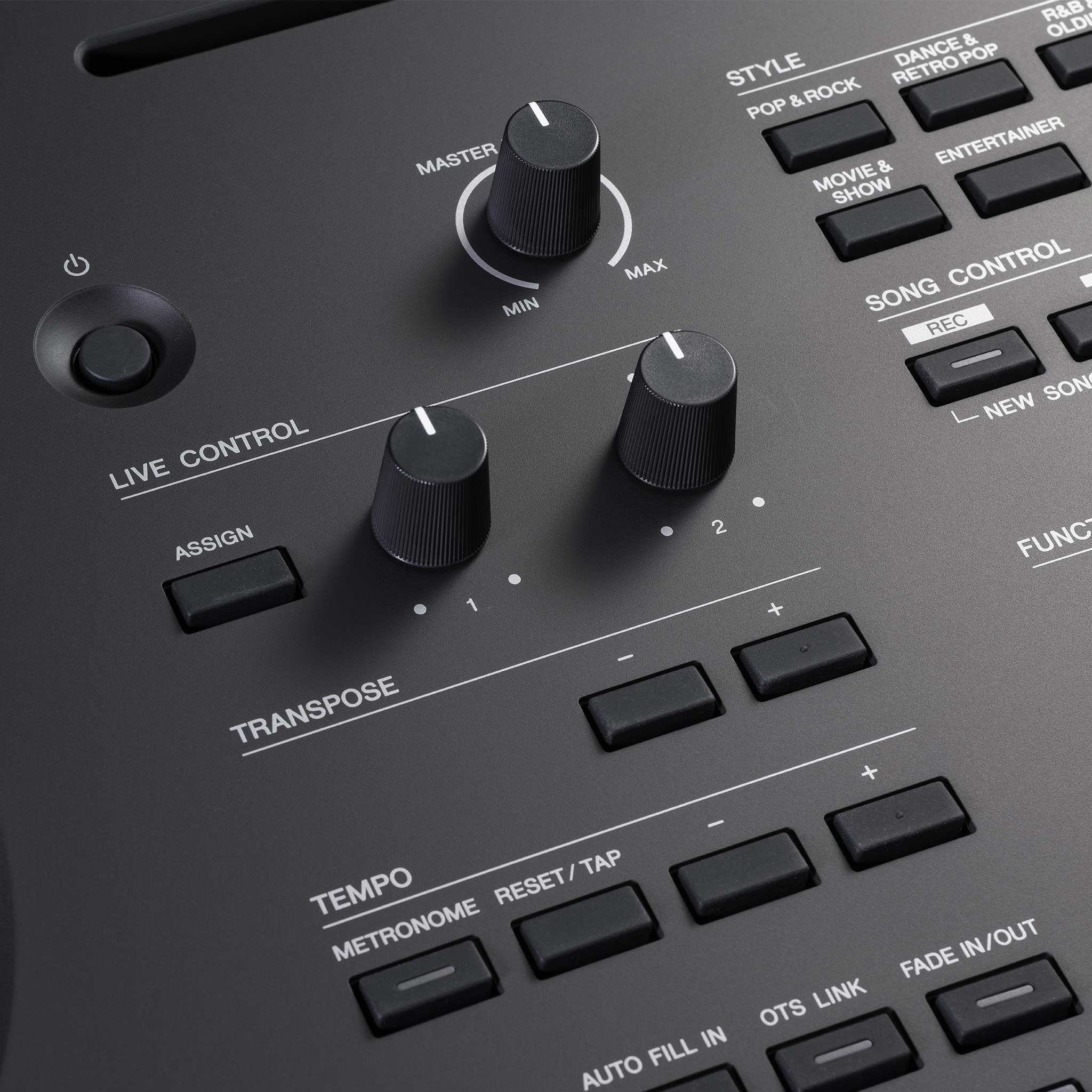 Yamaha PSR-SX620 detail live control