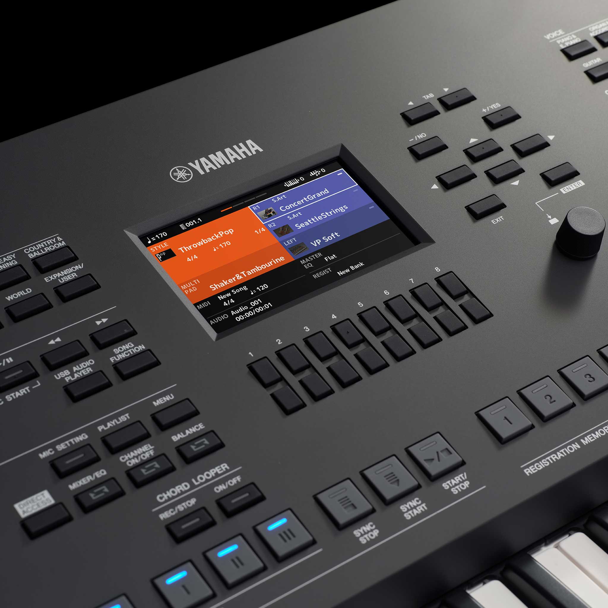 Yamaha PSR-SX620 detail display