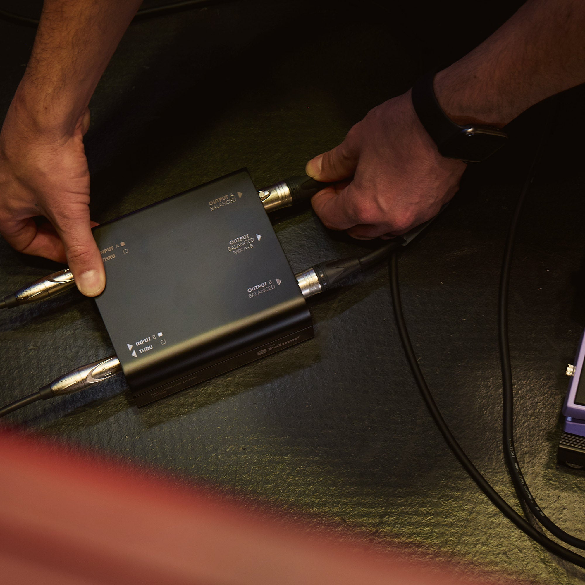 Palmer RIVER inn DI Box bühne anstecken