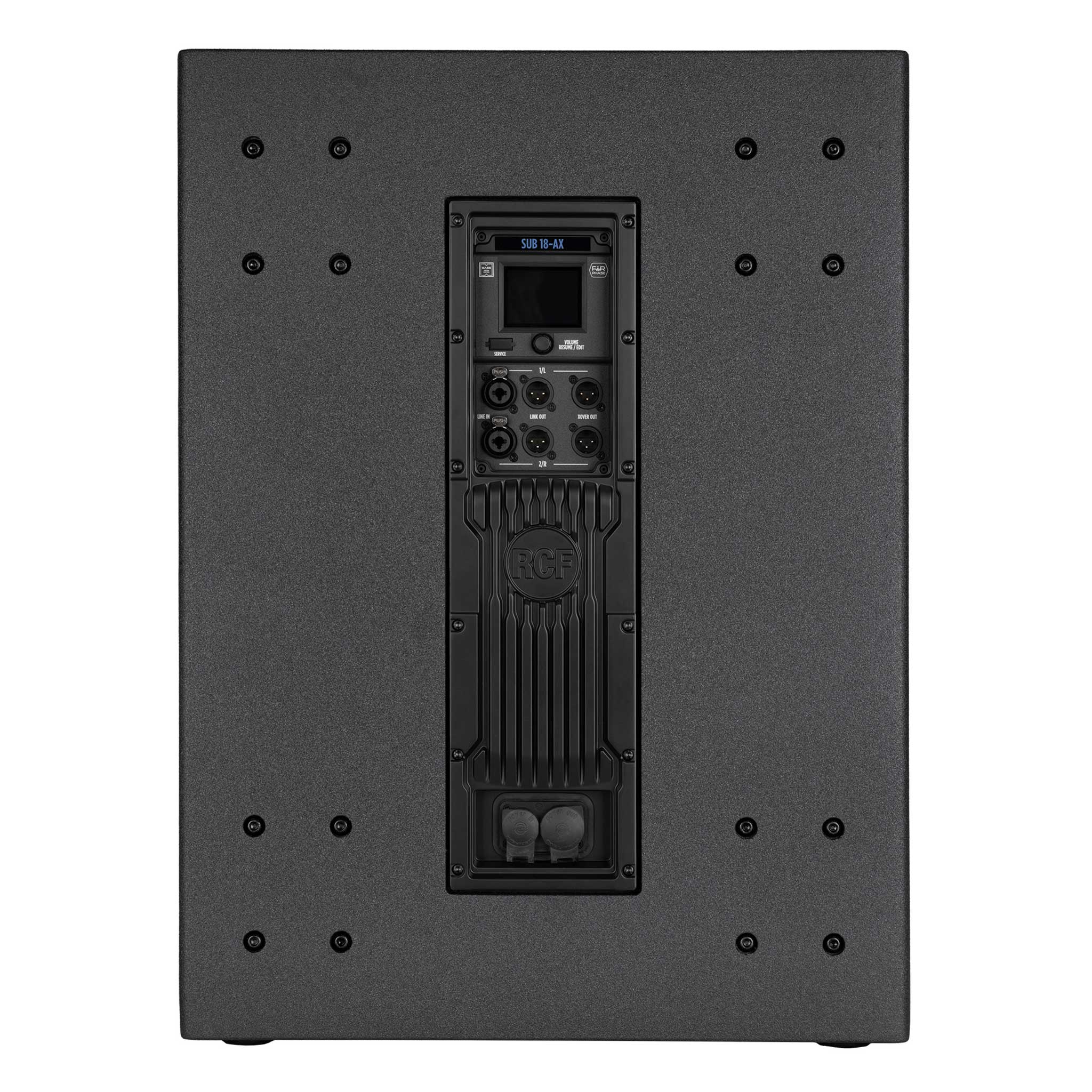 RCF Subwoofer 18AX schwarz Rückseite