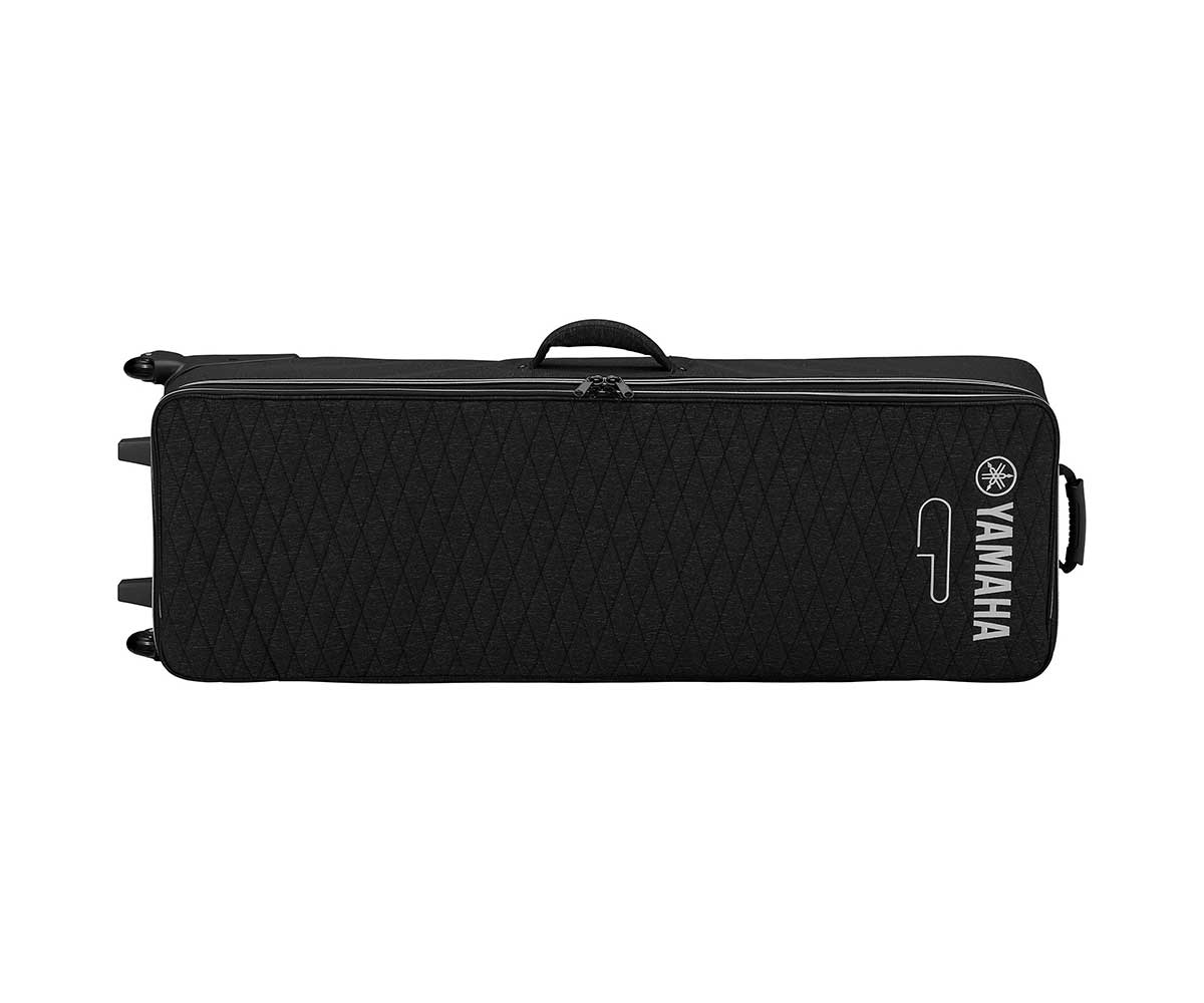 Yamaha Softcase SC-CP88  vorderseite liegend schwarz mit Yamaha und cp Logo