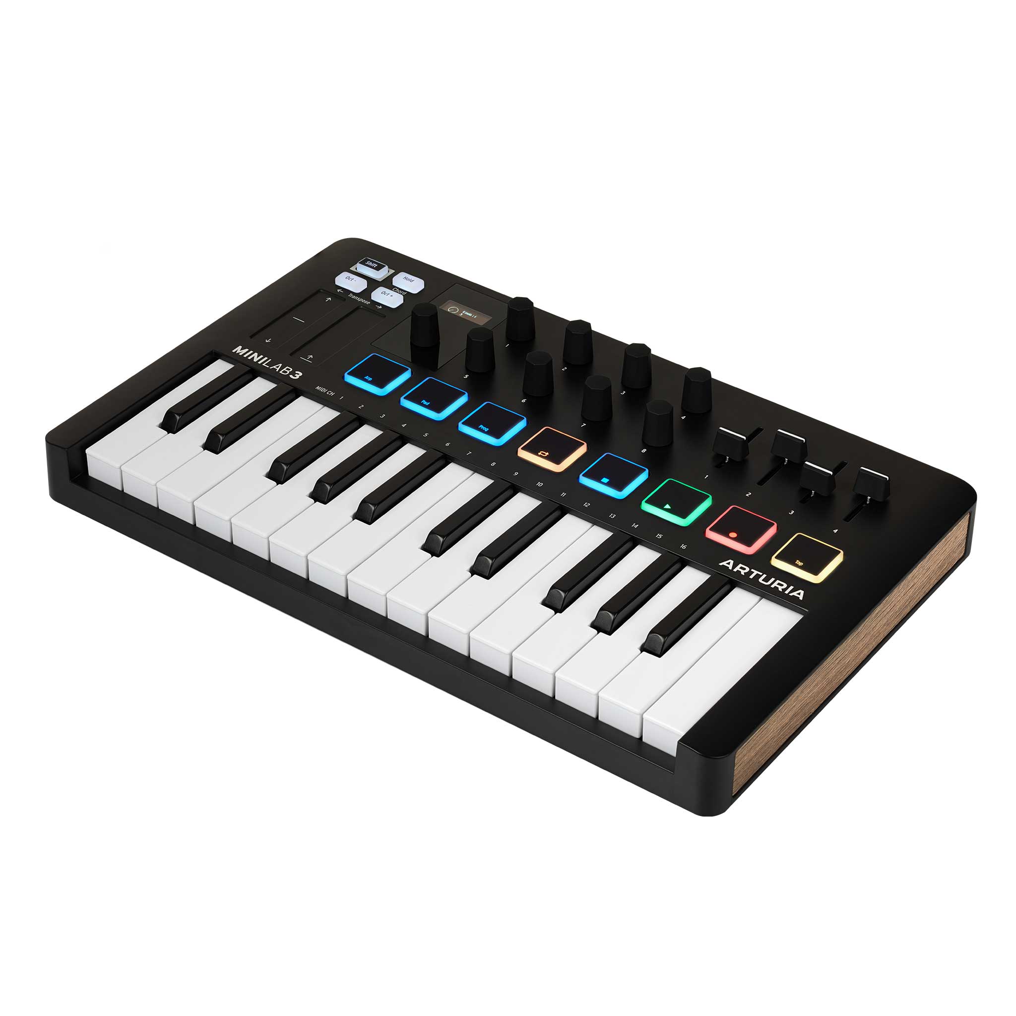 Arturia MiniLab3 black front angle