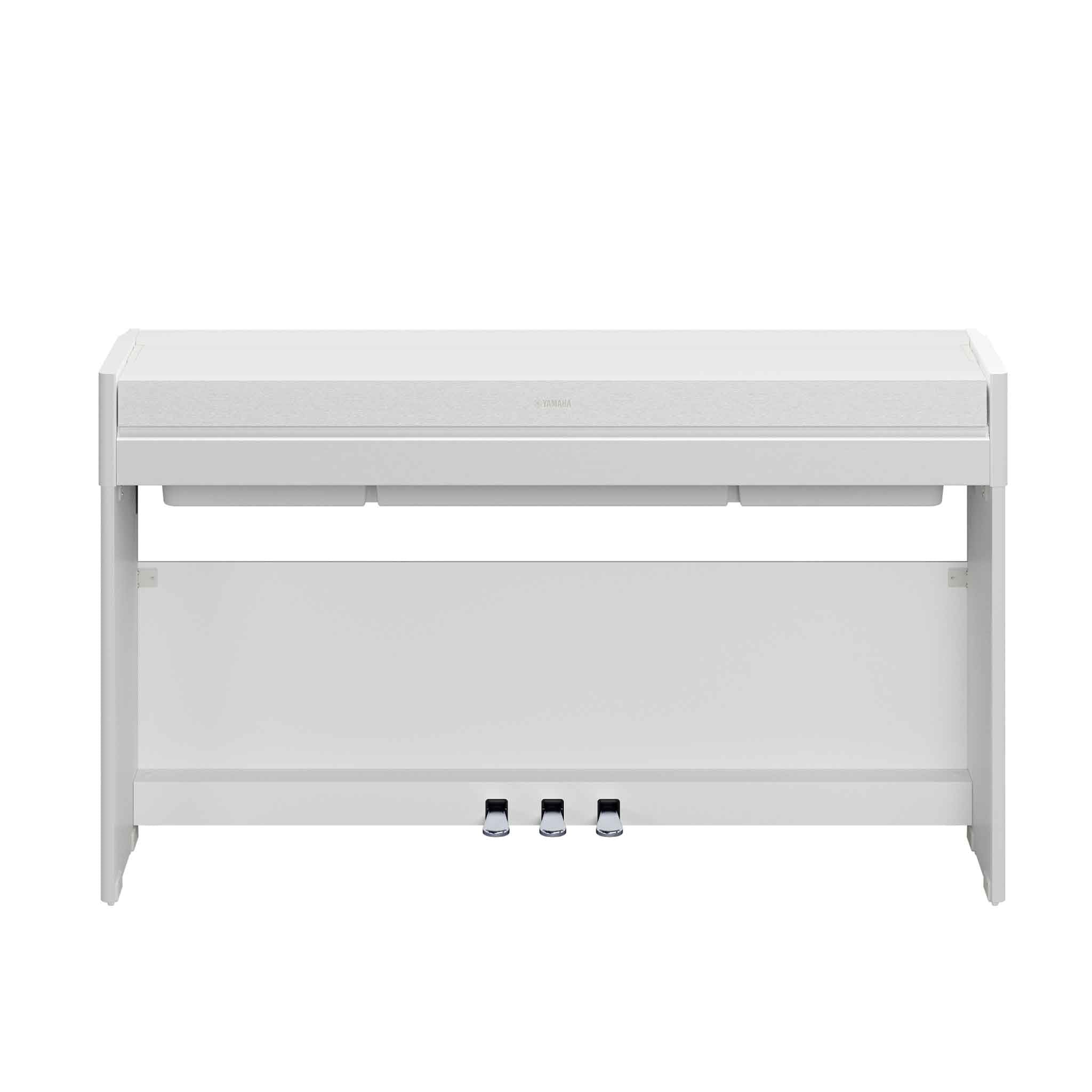 Digitalpiano Yamaha Arius YDP-S56 in weiß schmales Design frontal Ansicht geschlossener Deckel