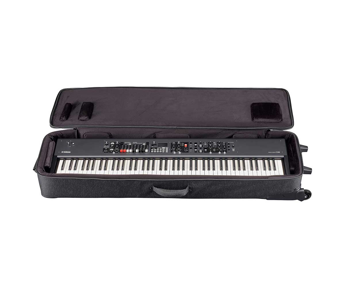 Yamaha Softcase SC-YC88 open with keyboard