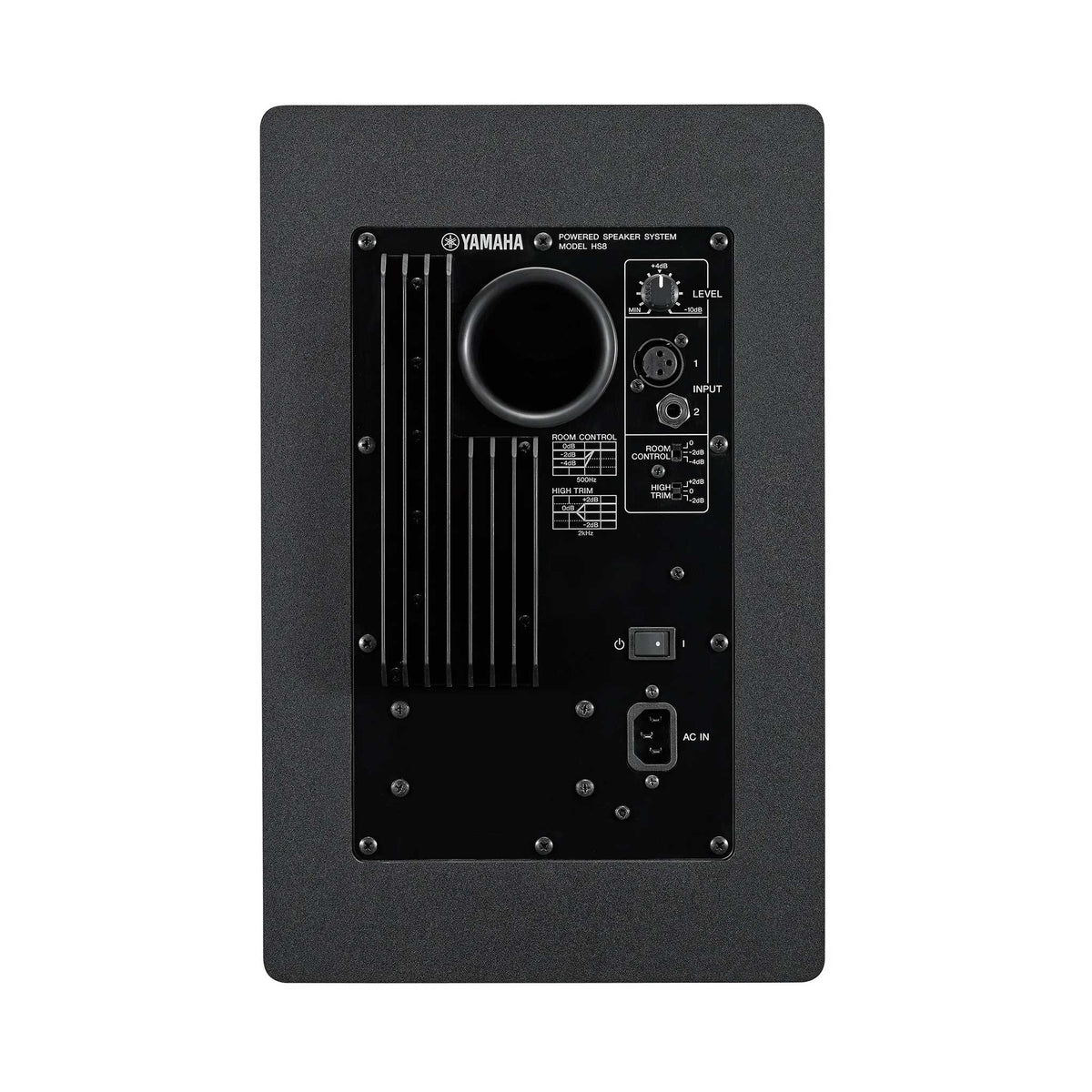 Yamaha HS8 Monitor Speaker black rear