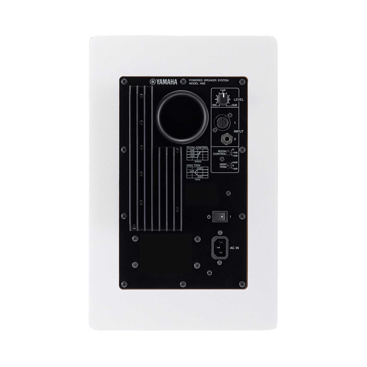 Yamaha HS8 Monitor Speaker white rear