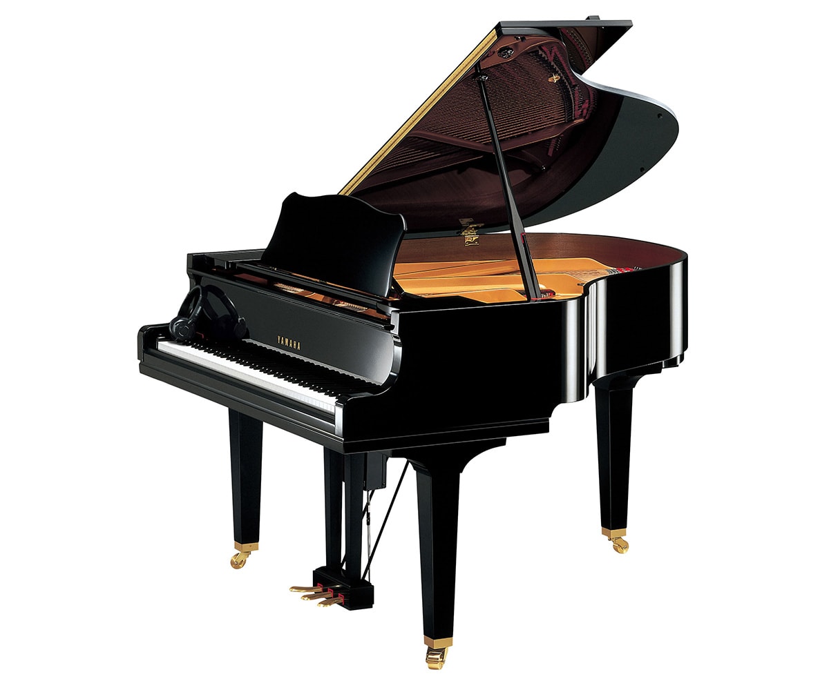 Yamaha GC1 SH3 - Flügel mit Silentsystem schwarz poliert offen