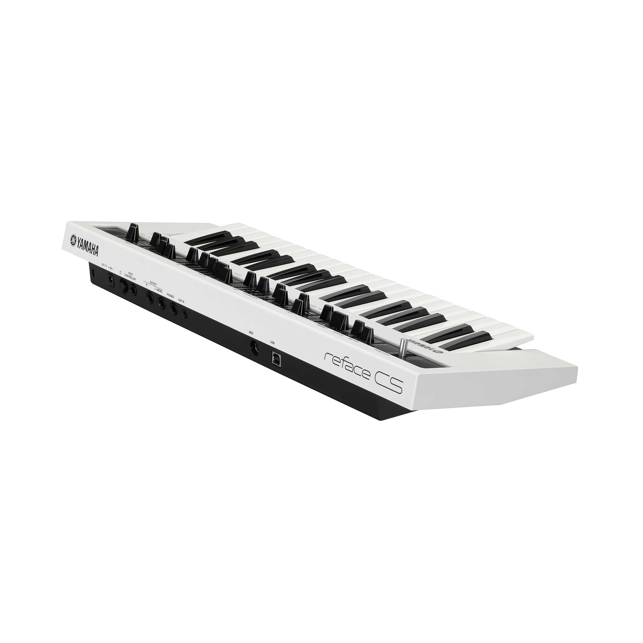 Yamaha Reface CS weiss schräg von hinten