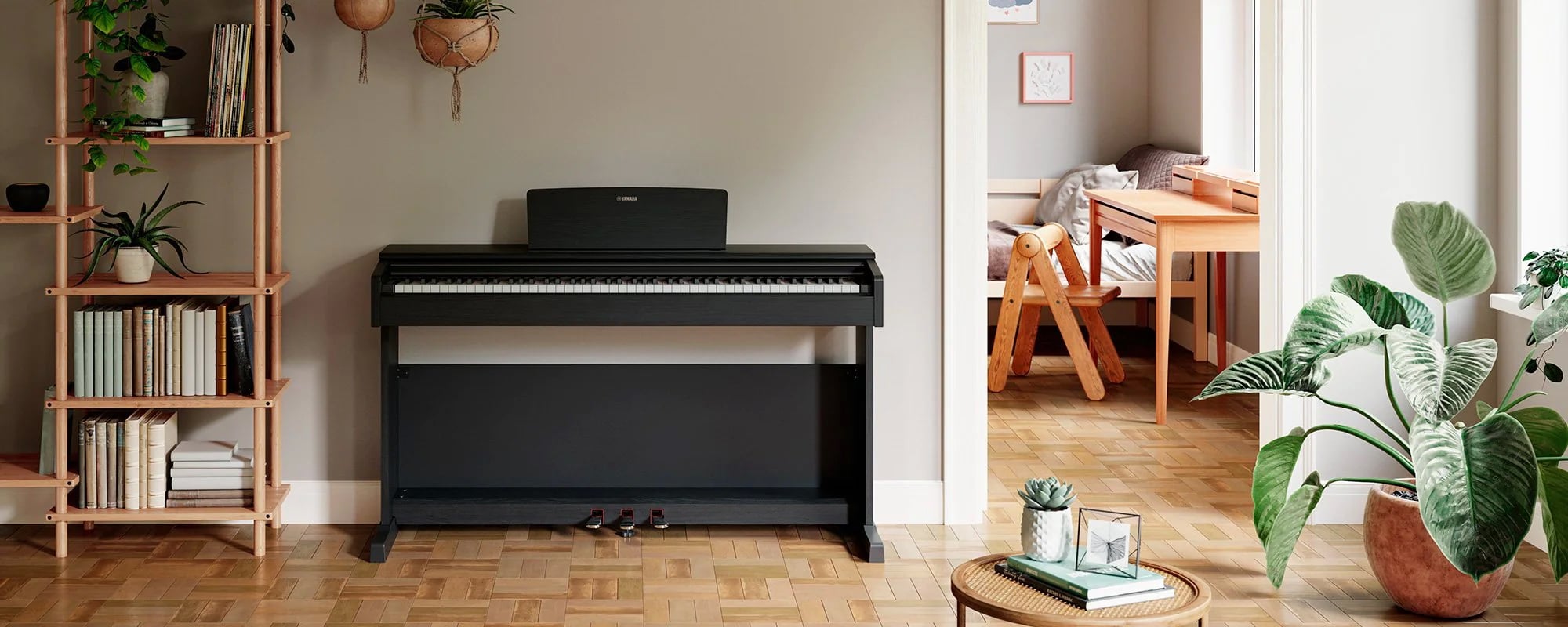 Yamaha Arius YDP-145B Black in living room