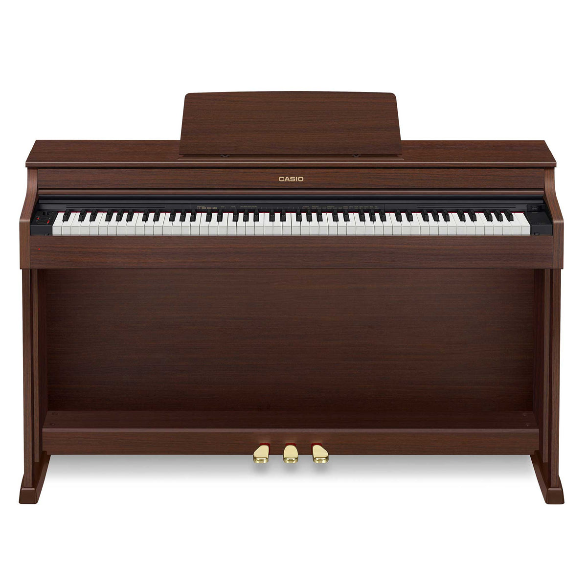 Casio Celviano AP470BN Braun vorderansicht geschlossen