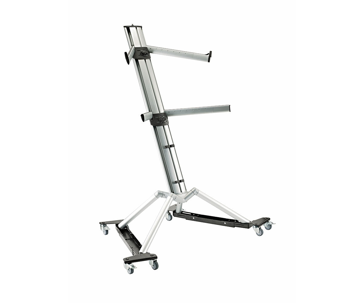 K&M Rollschlitten für Keyboardständer mit Spider Pro Silber