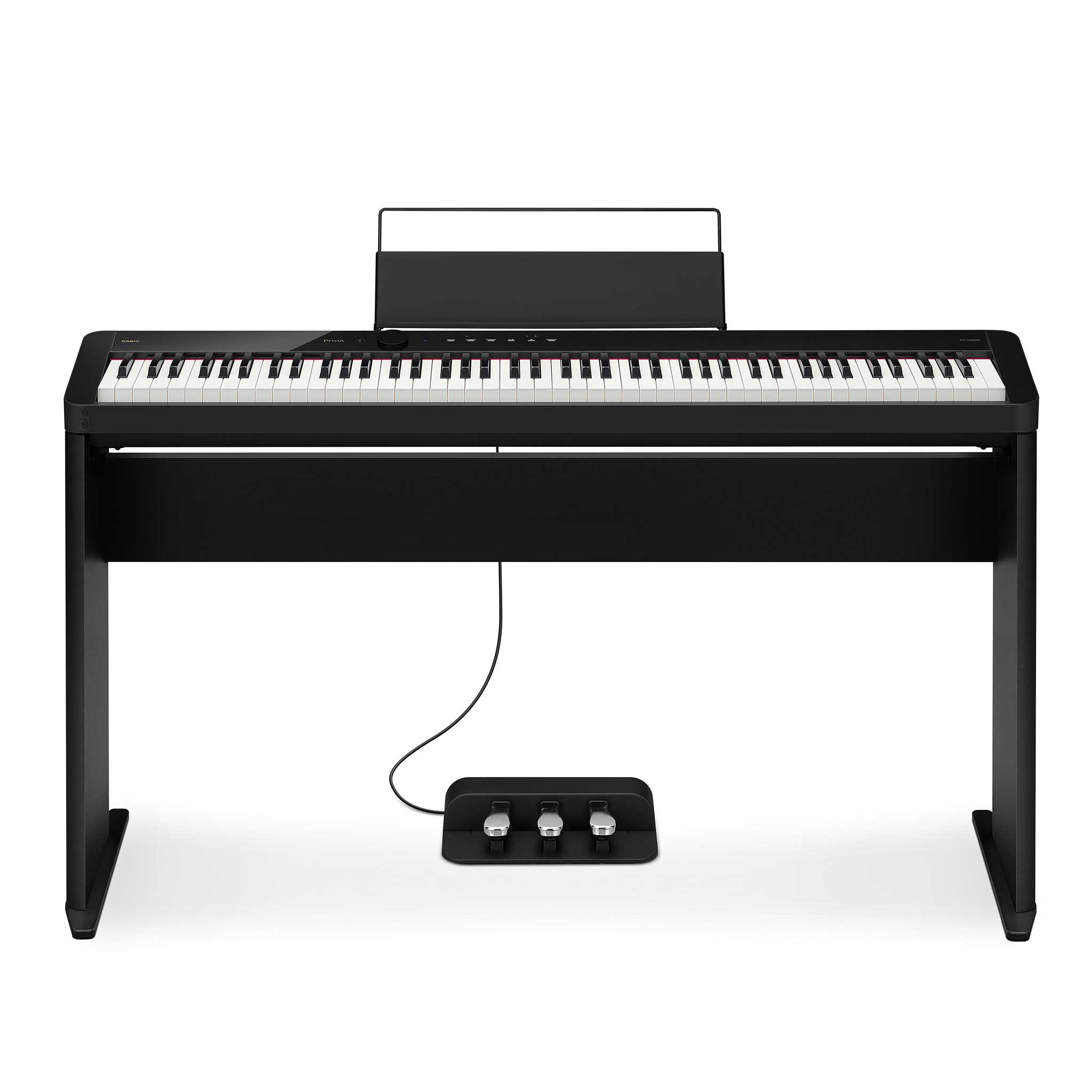 Casio Privia PX-S5000BK Set mit CS68 Stand SP34 Pedal Front