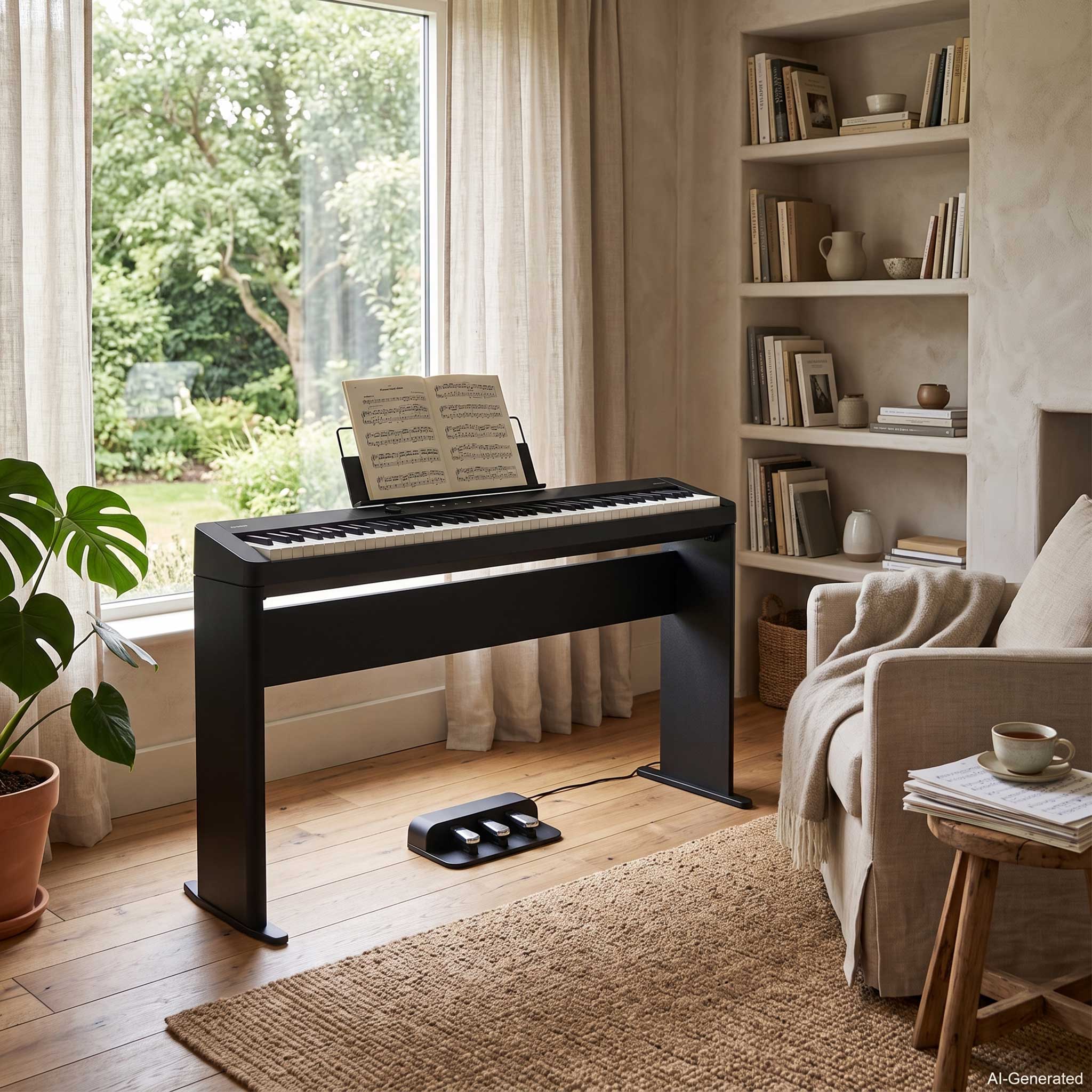 Casio Privia PX-S5000BK Set mit CS68 Stand SP34 Pedal Lifestyle