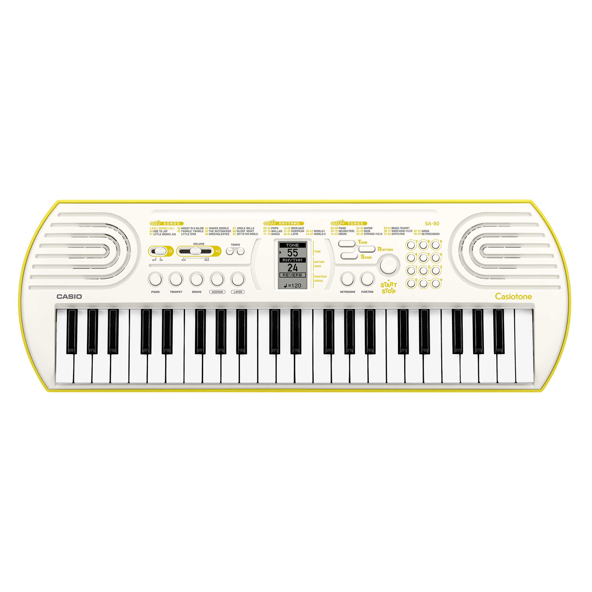 Casio SA80 Mini Keyboard top
