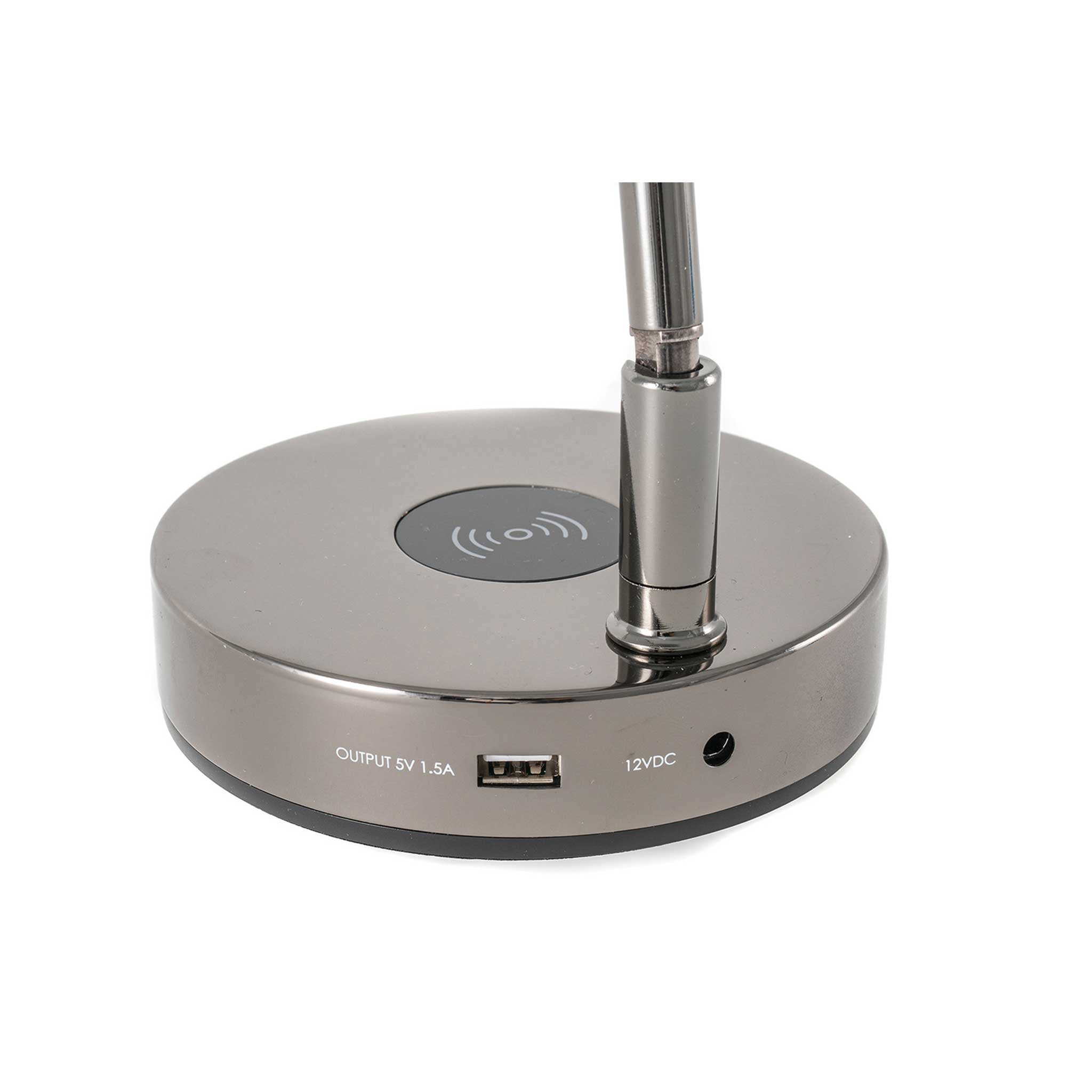 Gewa Pianolampe PL78 schwarzchrom charger detail