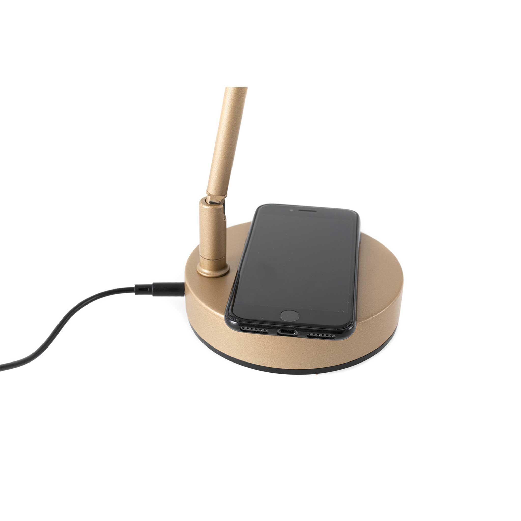 Gewa Pianolampe PL78 charger mit telefon gold matt