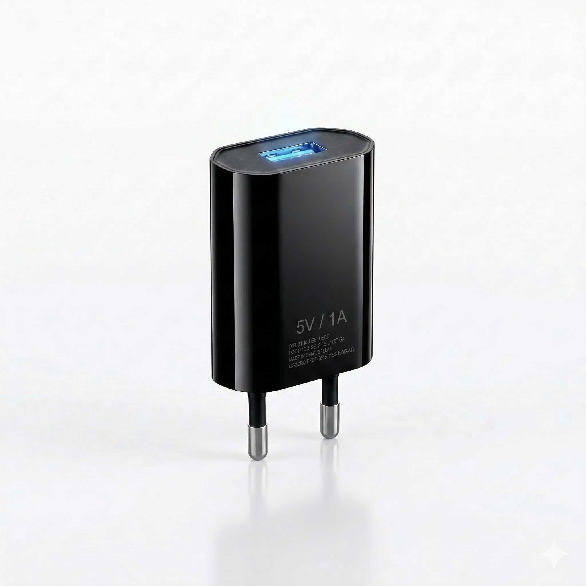 USB Ladegerät Schwarz USB-A