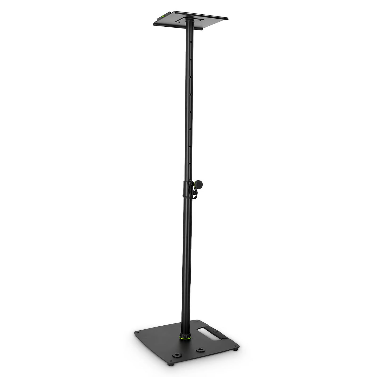 Gravity Studio Monitor Ständer mit quadratischem Stahlsockel schwarz