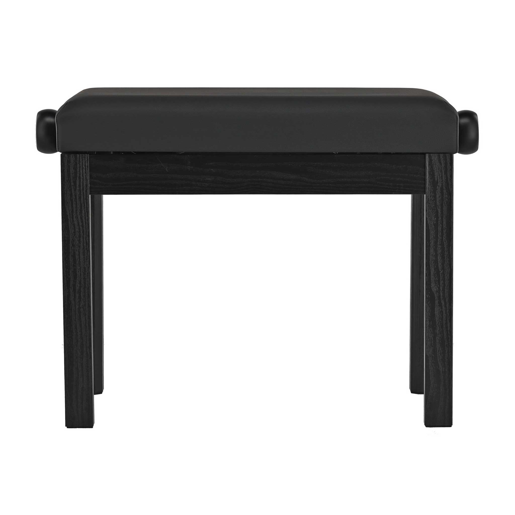 Klavierbank Schwarz vorderseite