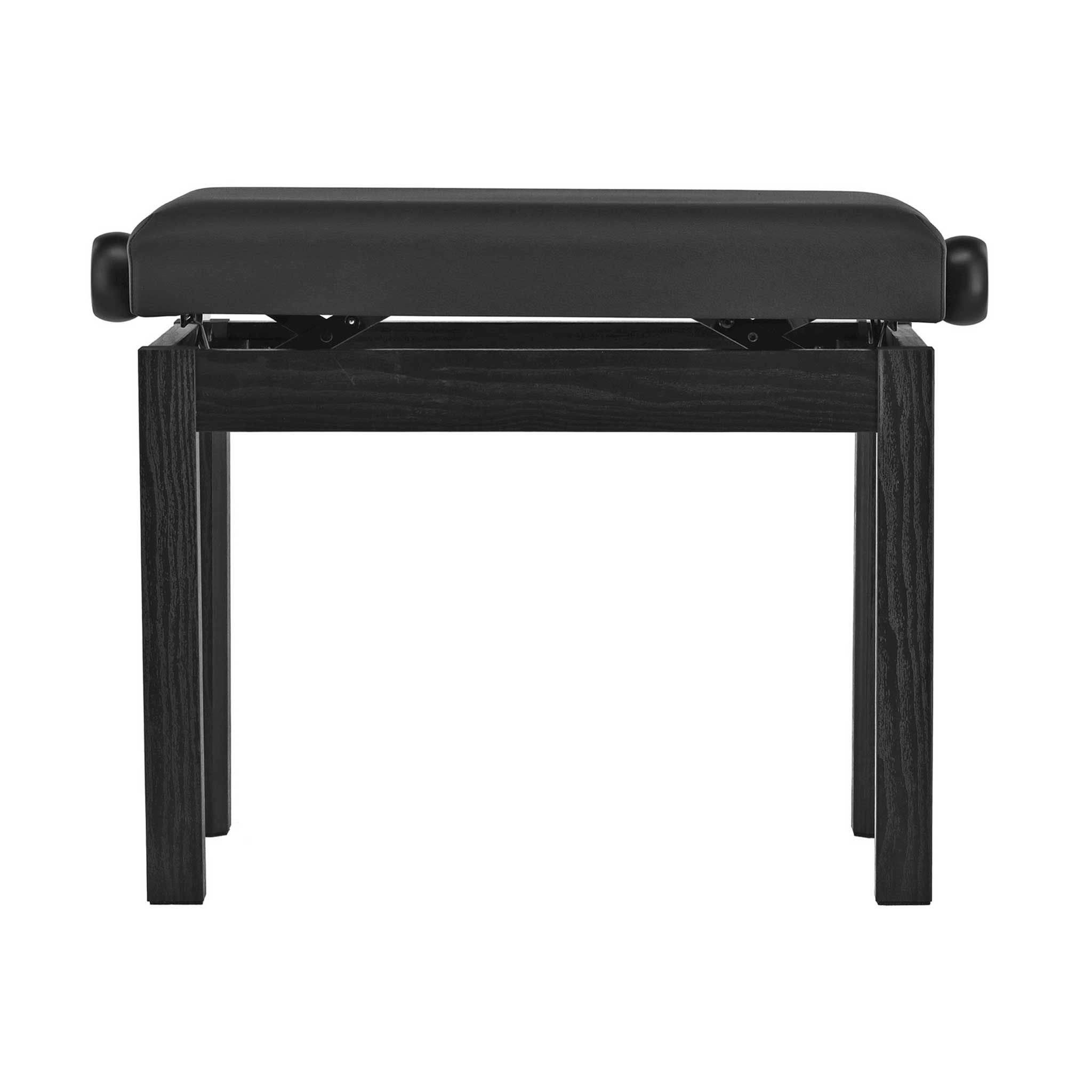 Klavierbank Schwarz rückseite