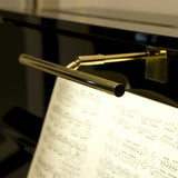 Klavierlampe RONDO Klemmleuchte für Pianos Messing glänzend