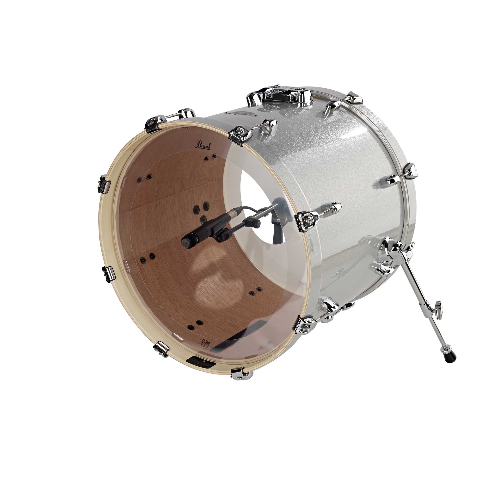 König & Meyer Mikfrofonstativ mit Mikro in Bassdrum