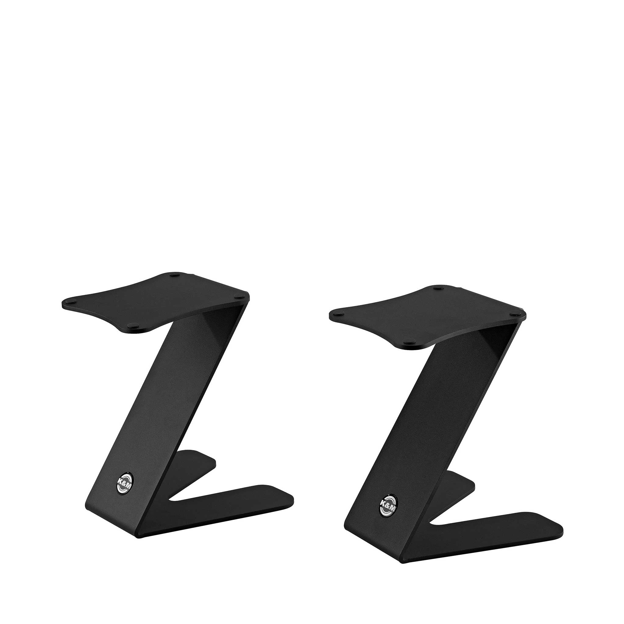 2 König & Meyer Z Monitor Tisch Stative in Schwarz