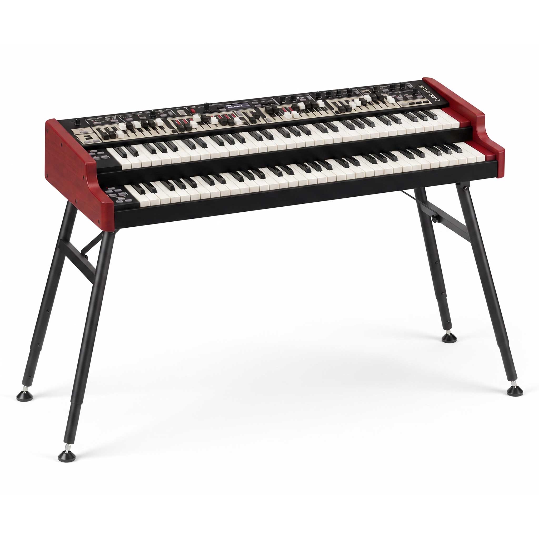 nord organ stand schwarz mit nord organ 3