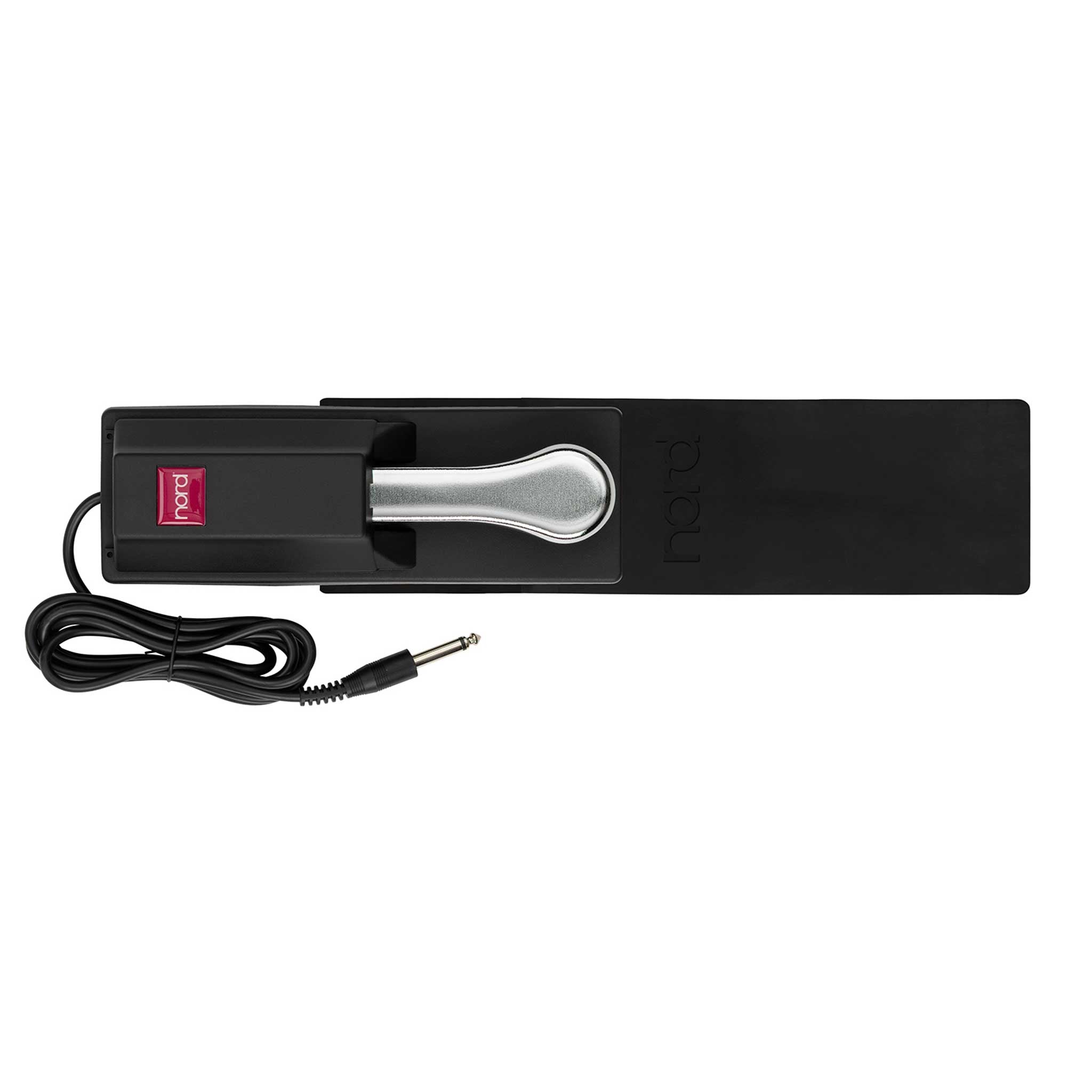 Nord Single Pedal mti Antirutschmatte Schwarz und Kabel