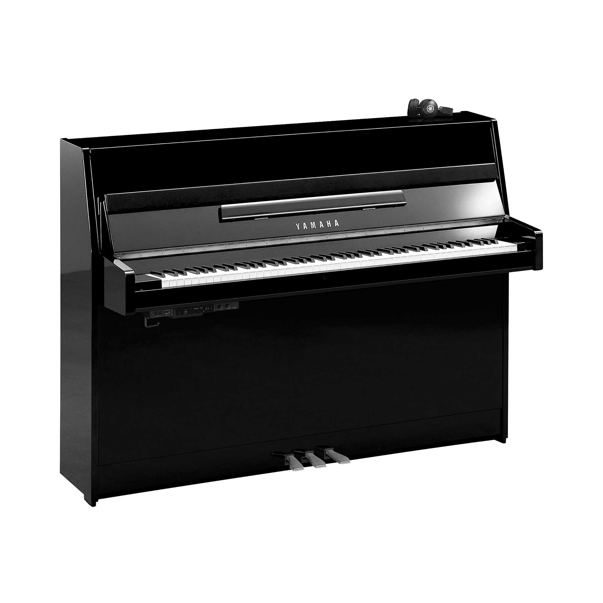 Yamaha b1SC3PEc - Silentpiano schwarz Chrom mit Kopfhörer