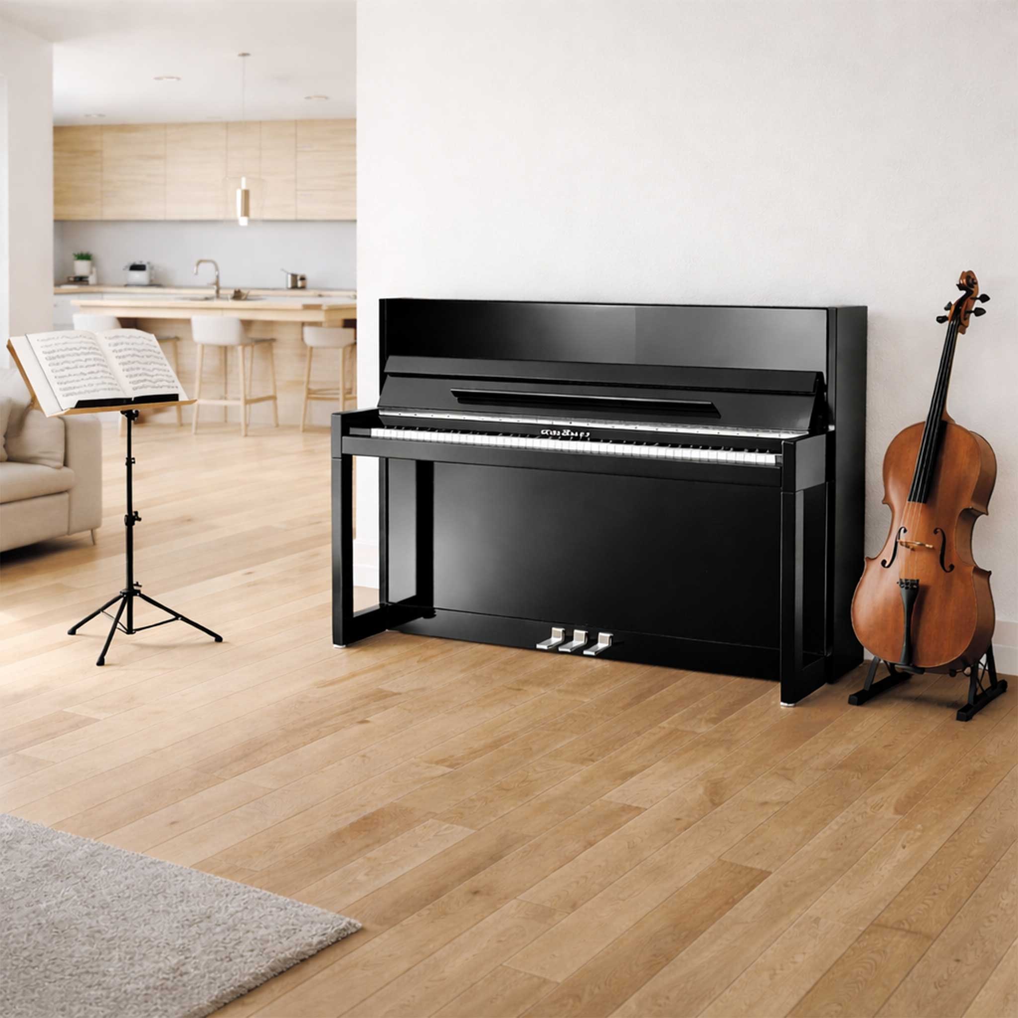 Schimmel C116 Modern Cubus schwarz Wohnzimmer
